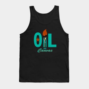 Oil on Canvas Logo (Clear Background) Tank Top